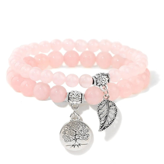 🌹 Rose Quartz Crystal Bracelet – Attract Love on Every Level 🌹